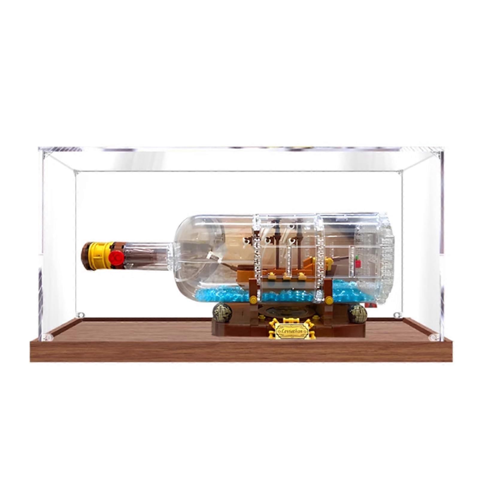 Display Case Acrylic Dustproof Showcase for  21313  in Bottle Clear Protective Box