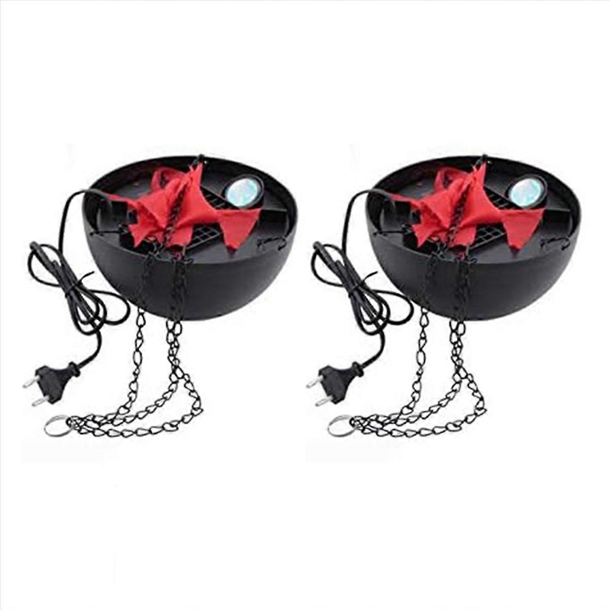 2X 3D Fake-Fire Light,Hanging LED Flame Light,Artificial LED Silk Flame Stage Effect Light Realistic