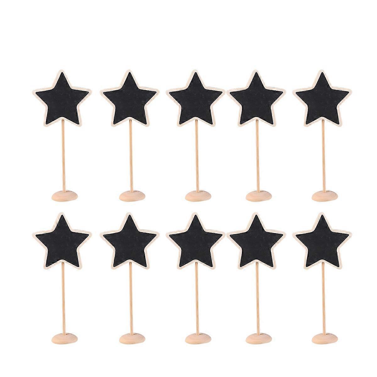 Mini Blackboard Star Design Message Board for Leaving Message 10Pcs