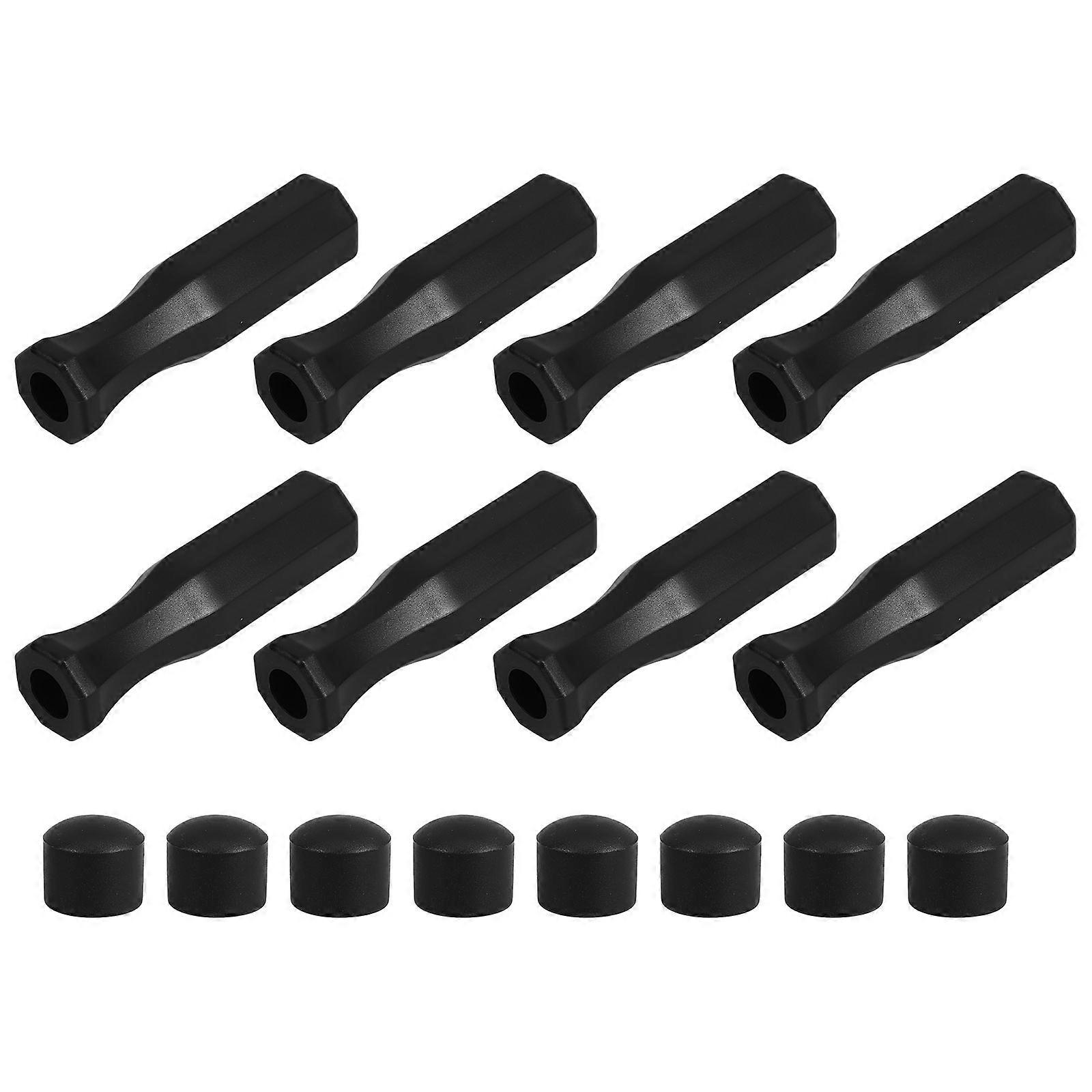 Table Soccer Handle 8Pcs Foosball Plastic Replacement for Home Use