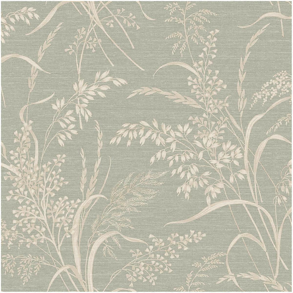 Grandeco Prairie Green Wallpaper