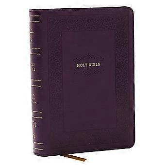 KJV:n kompakti Raamattu 43 000 ristiviittauksella, violetti nahkajäljitelmä, punainen kirjain, lohdutuspainatus: Pyhä Raamattu, Kuningas Jaakon käännös: Pyhä Raamattu, Kuningas Jaakon käännös
