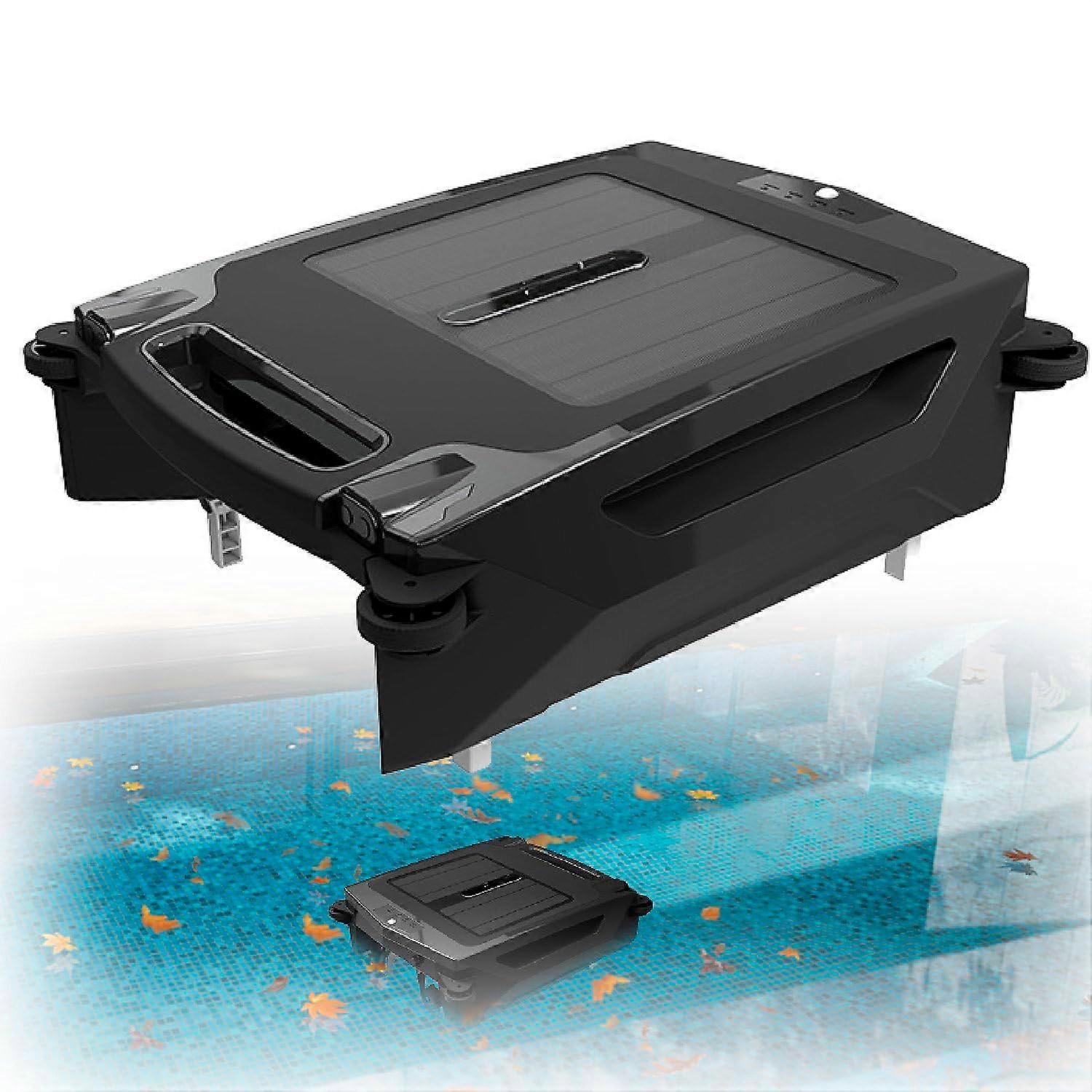 Solar Pool Cleaner with Solar Charging, Smart Obstacle Avoidance, App Control, Large Debris Capacity