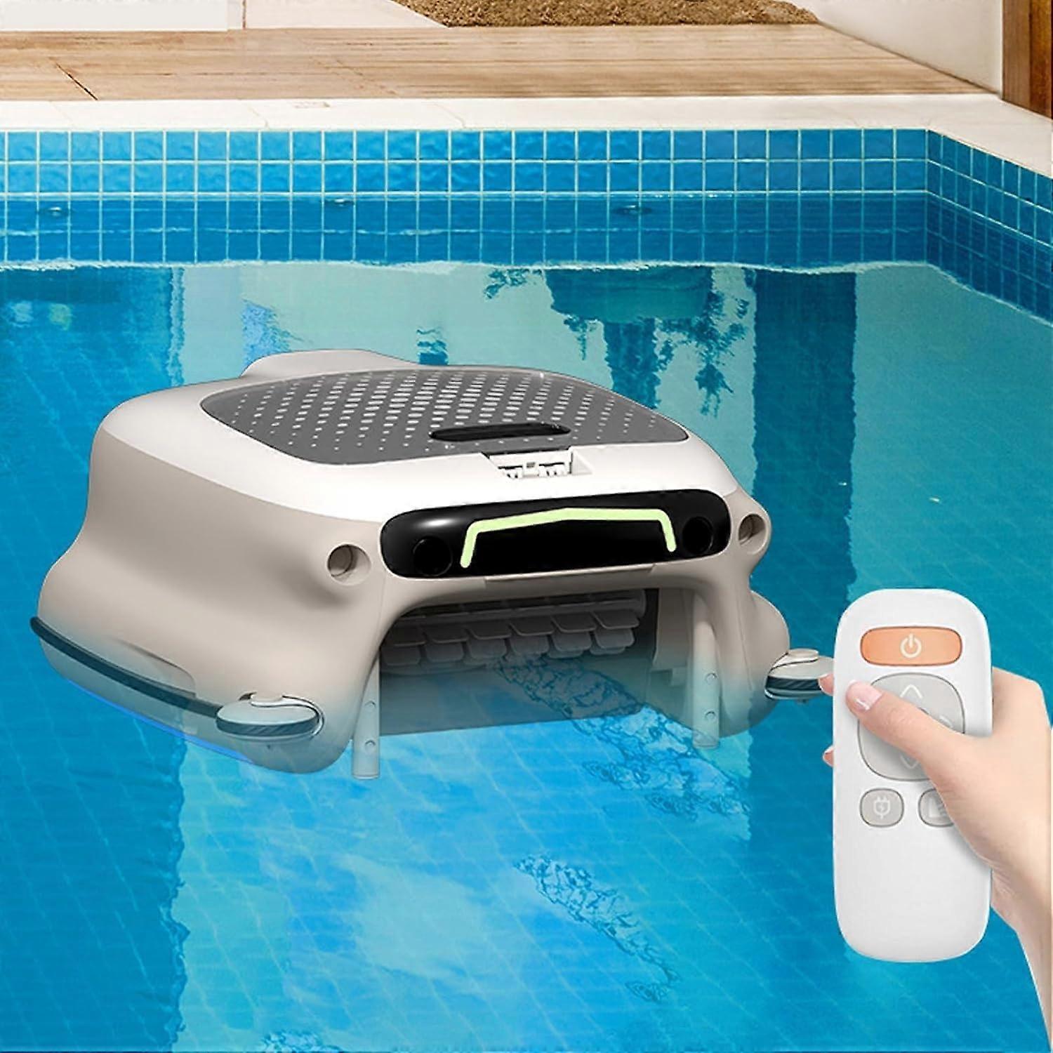 Cordless Robotic Pool Cleaner with 56H Runtime, Fast 3H Charging, Smart Navigation, Large Filter