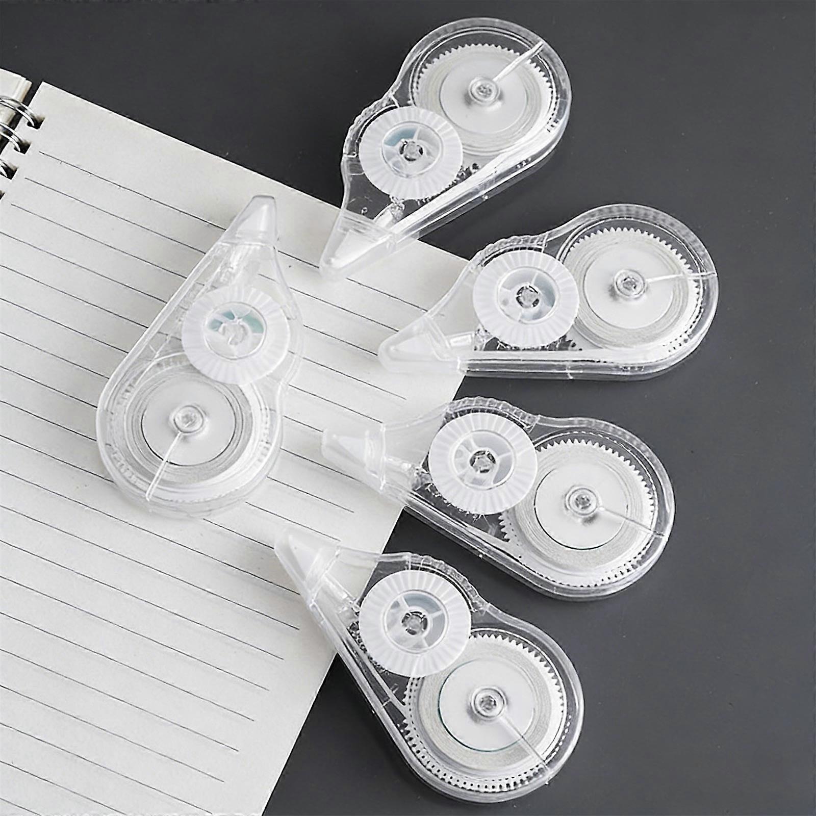 Ergonomic Quick-Dry Correction Tape with Transparent Window, Refillable, Compatible with Standard Rollers