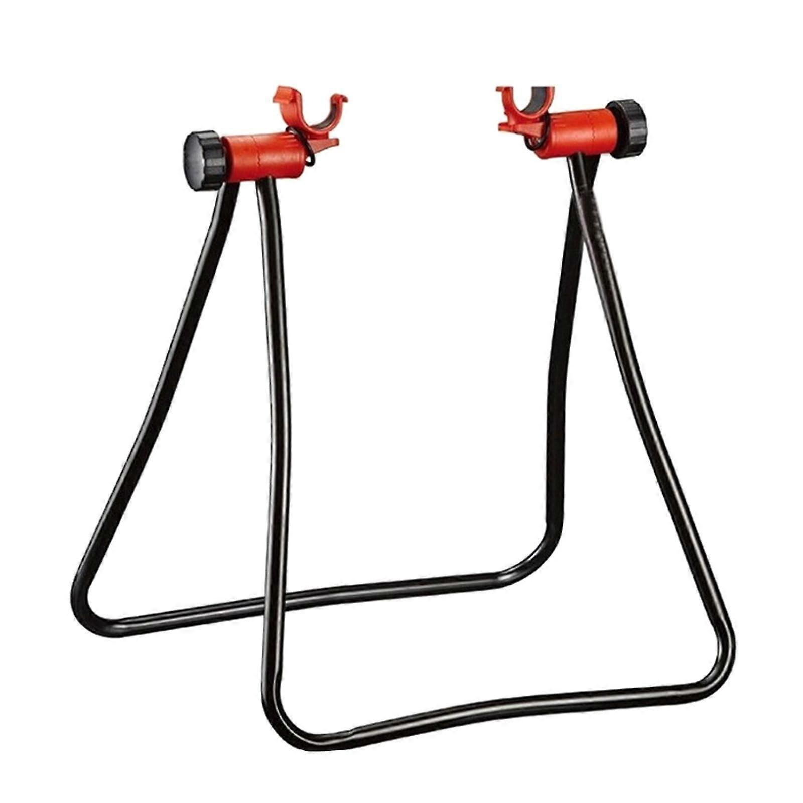 Bike  Stand with Stable Triangular Structure, Rear Wheel Clamp, Foldable Storage for Indoor