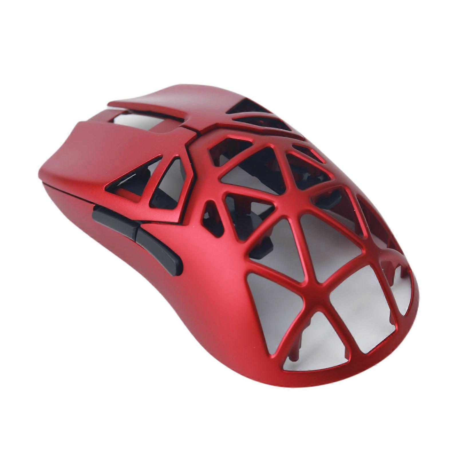 Metal Replacement Cover For Gaming Mouse Upper Case Shell With Ergonomic Design  Red