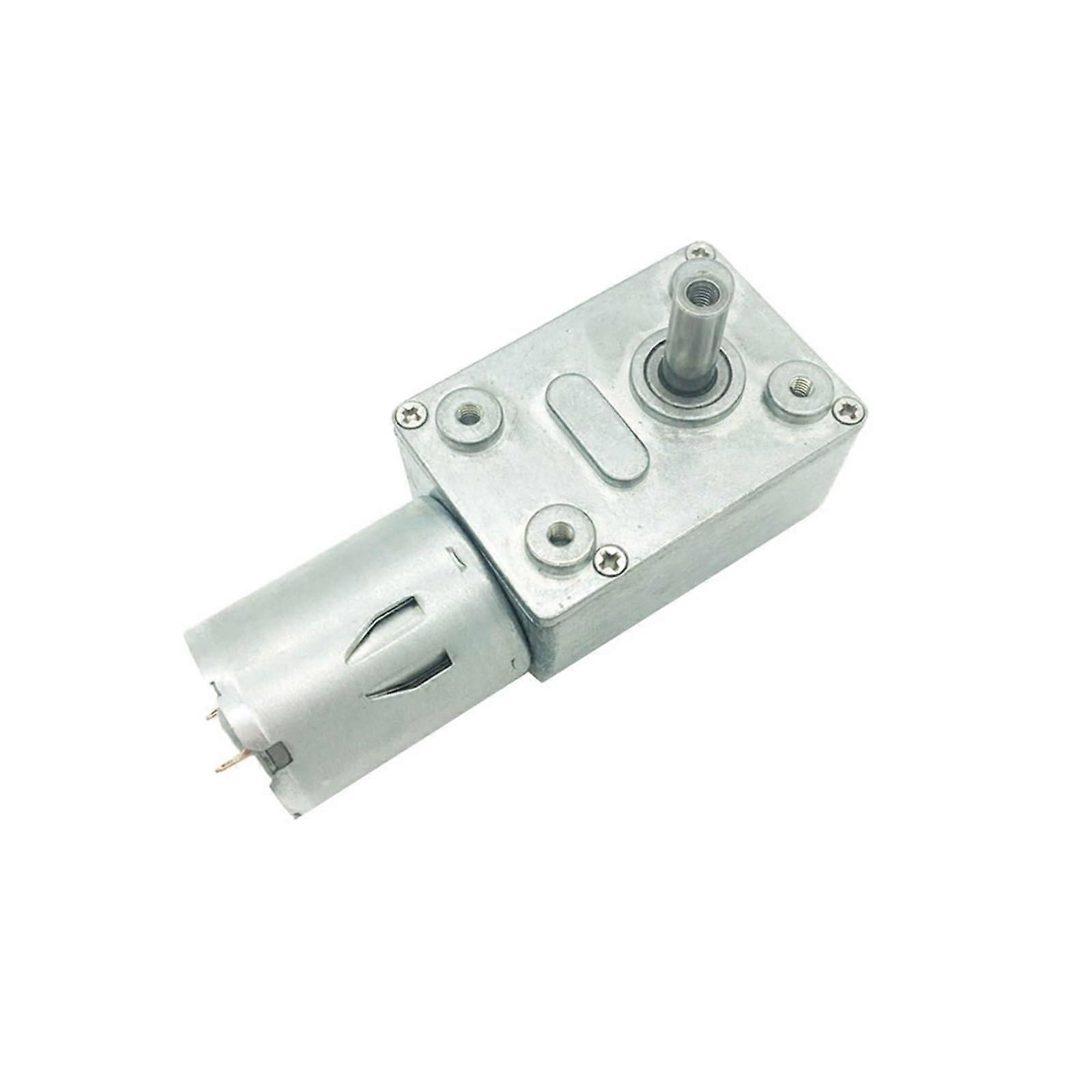 12V DC Worm Gear Motor 30RPM  Torque SelfLocking Reducer for Precise Low Speed