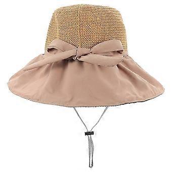Khaki Fisherman Hat for Summer Outdoor Use 5Pcs Women's Breathable Bucket Hats