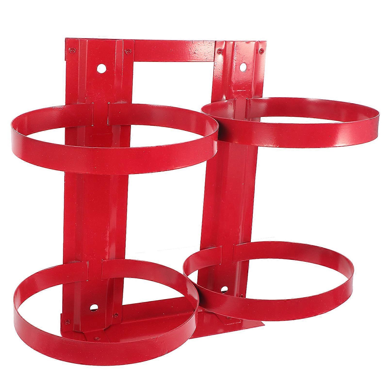 Support de fixation pour extincteur double en fer