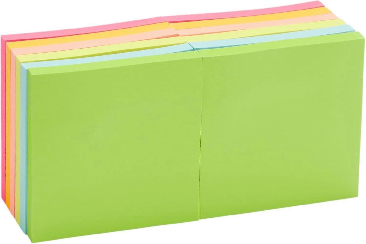 Square Sticky Notes, 3 x 3-Inch, Assorted Colors, 12-Pack Assorted 12 pack