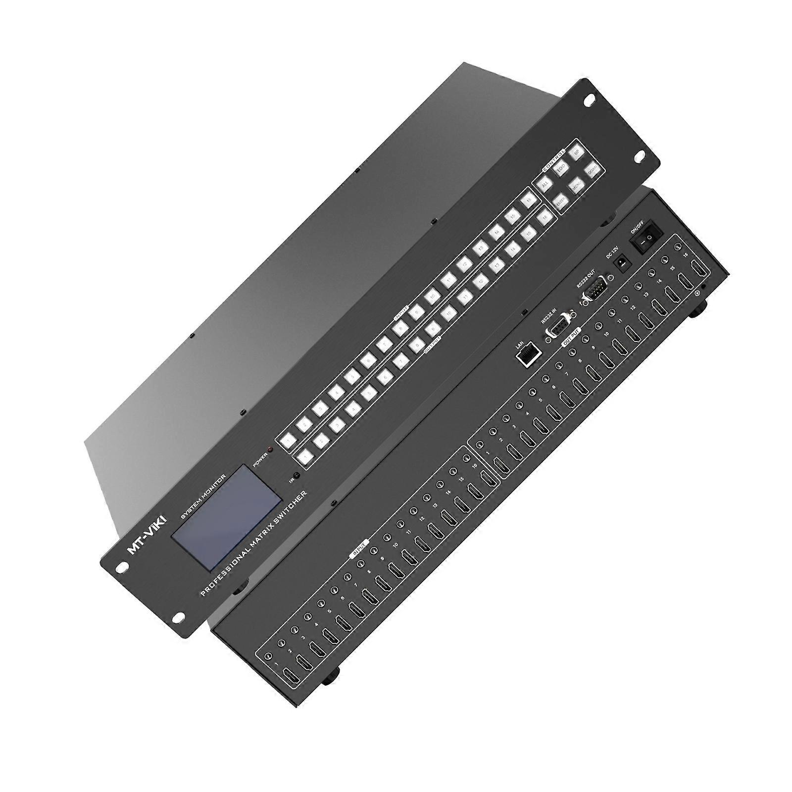 16x16 Sound Video Array Alterer With APPLICATION Device And Customizable Predefined Management Multicolor