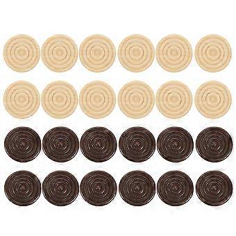 Conjunto de 72 peças de gamão de madeira para jogo de tabuleiro portátil.