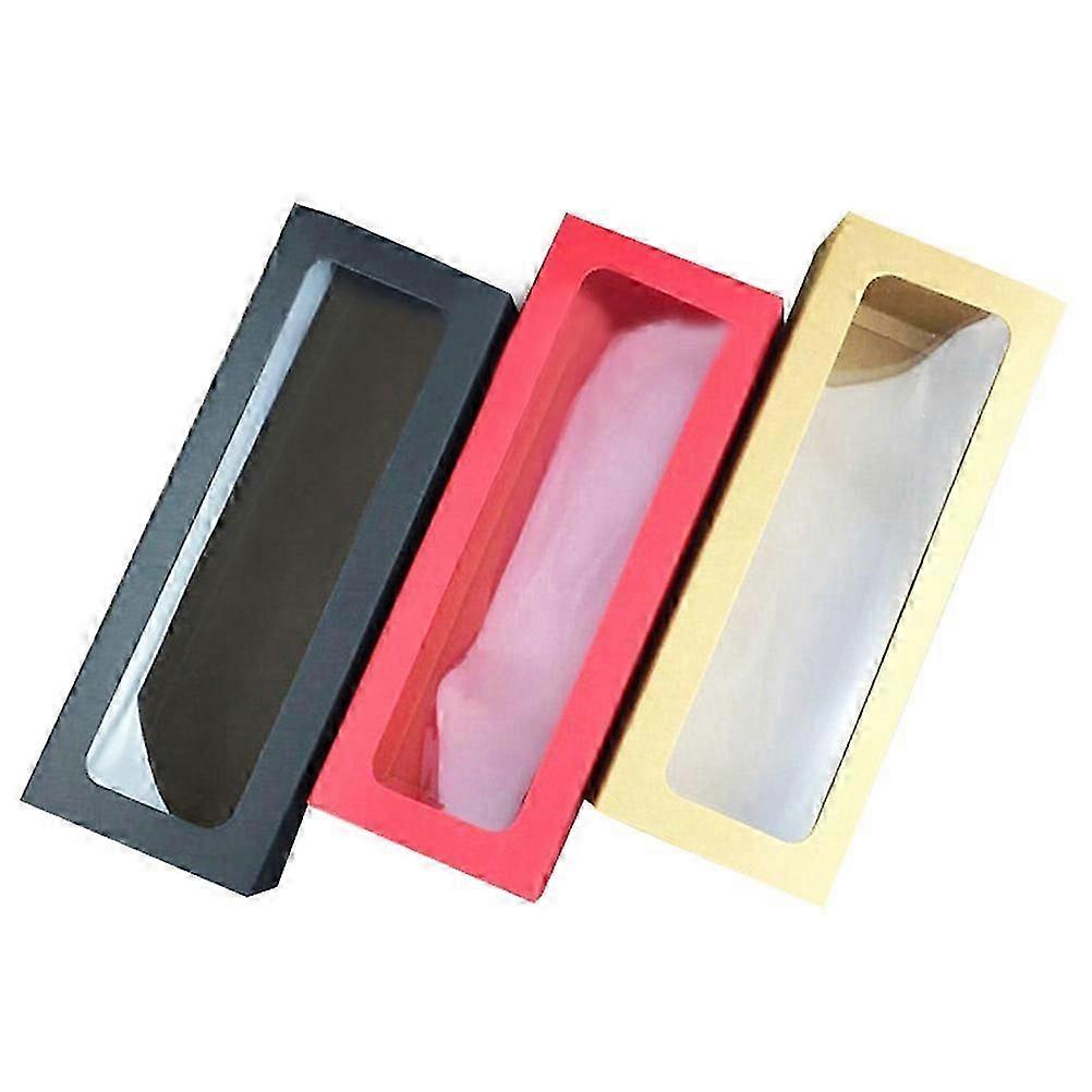 Clear Cake Boxes Baking Packing Boxes Compatible withPackaging 10Pcs with Black PVC Window