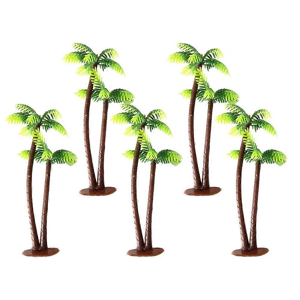Mini Trees Coconut Tree Model for Layout Miniature with 16Pcs Pack