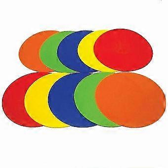 Runde Gummi Flachkegel Training Spot Marker Fußballplatz Boden Sportscheiben