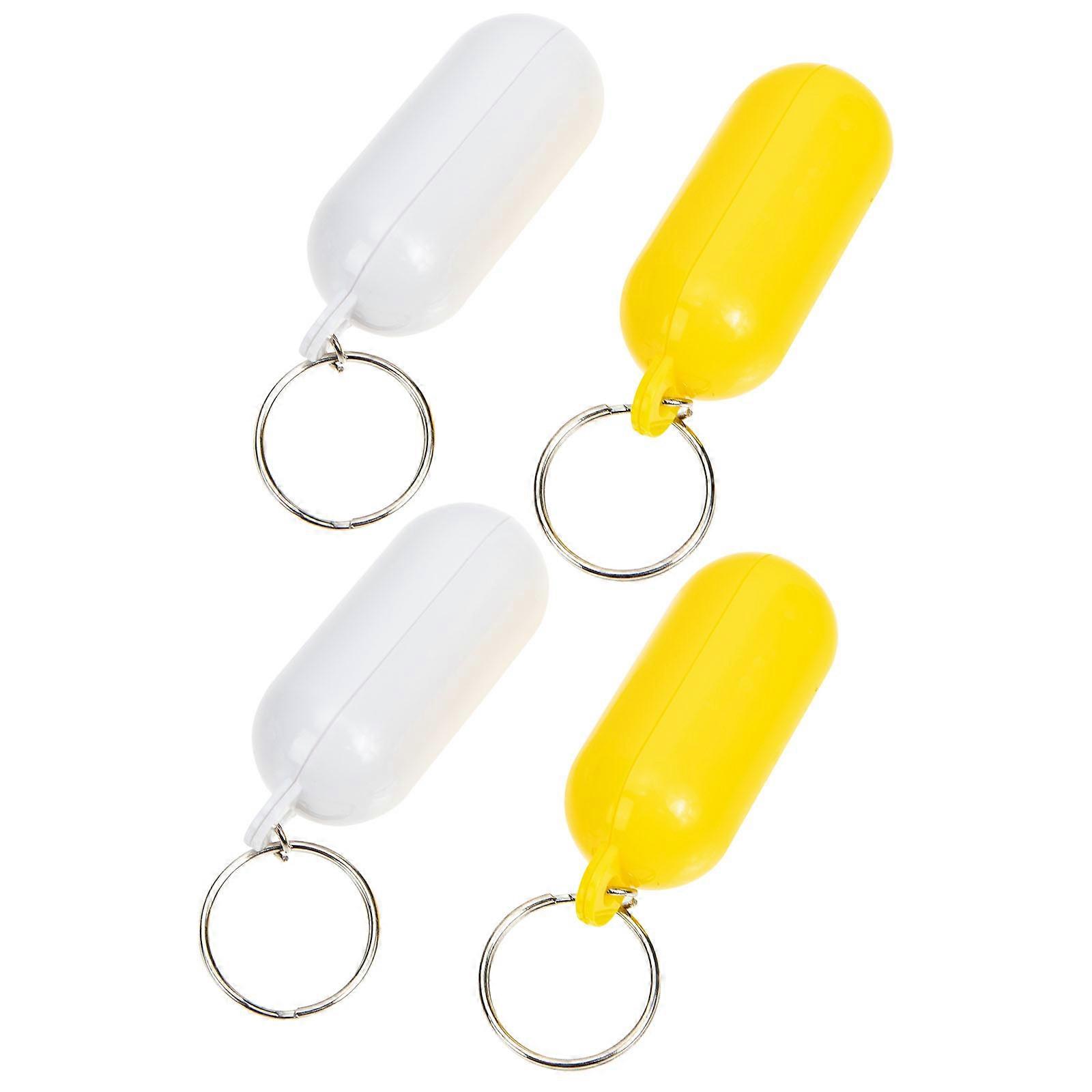4Pcs Beach Floatable Key Ring Surfing Floating Keychain Boat Keys Hanger