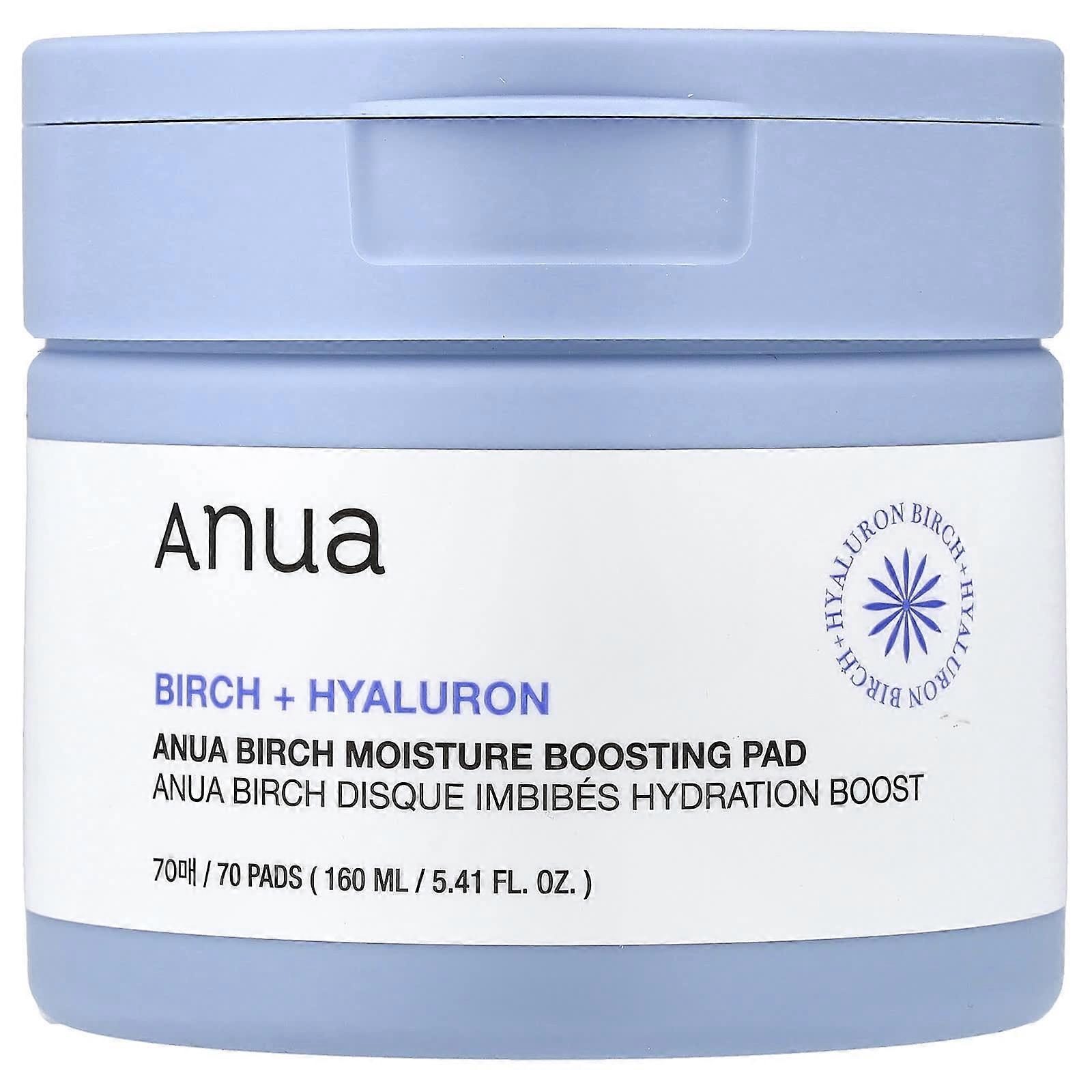 Anua, Birch Moisture Boosting Pad, 70 Pads