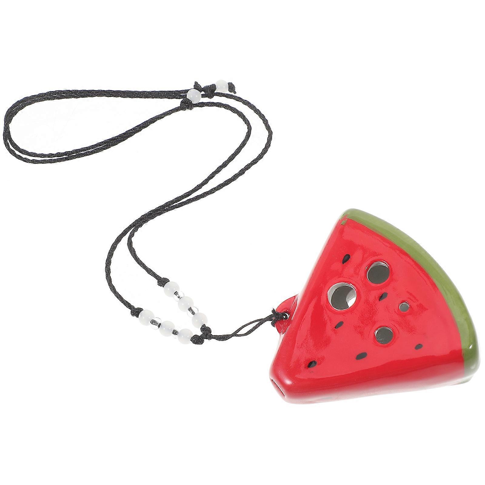 Beginner Ceramic Wind Instrument Ocarina for Practice 6-Hole