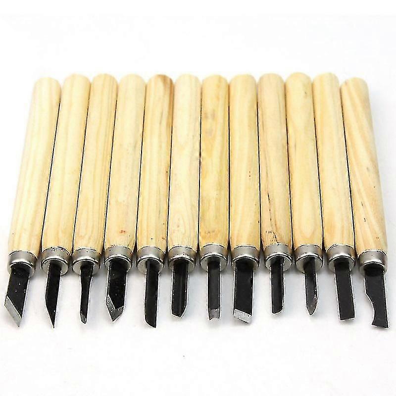 12 Chisels Sculpting Wood Carving Gouges Crafts Crafts Sculpture
