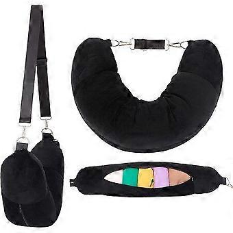72cm U-Shaped Inflatable Travel Neck Pillow with Portable Storage Bag - Perfect for Airplane & Car Travel