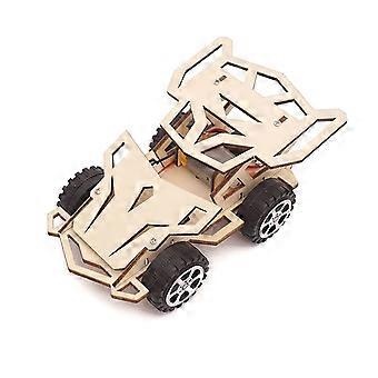1 peça Corrida de madeira elétrica DIY Manual 3D Jigsaw Auto Puzzle Brinquedo montado sem Bateria para crianças Alunos