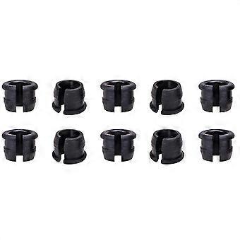 10 PCS to Rim Adapters - Bike Valve Stem Grommets for Bicycle Wheel Rim Conversion - Inner Tube Rubber Plug Adapter Black
