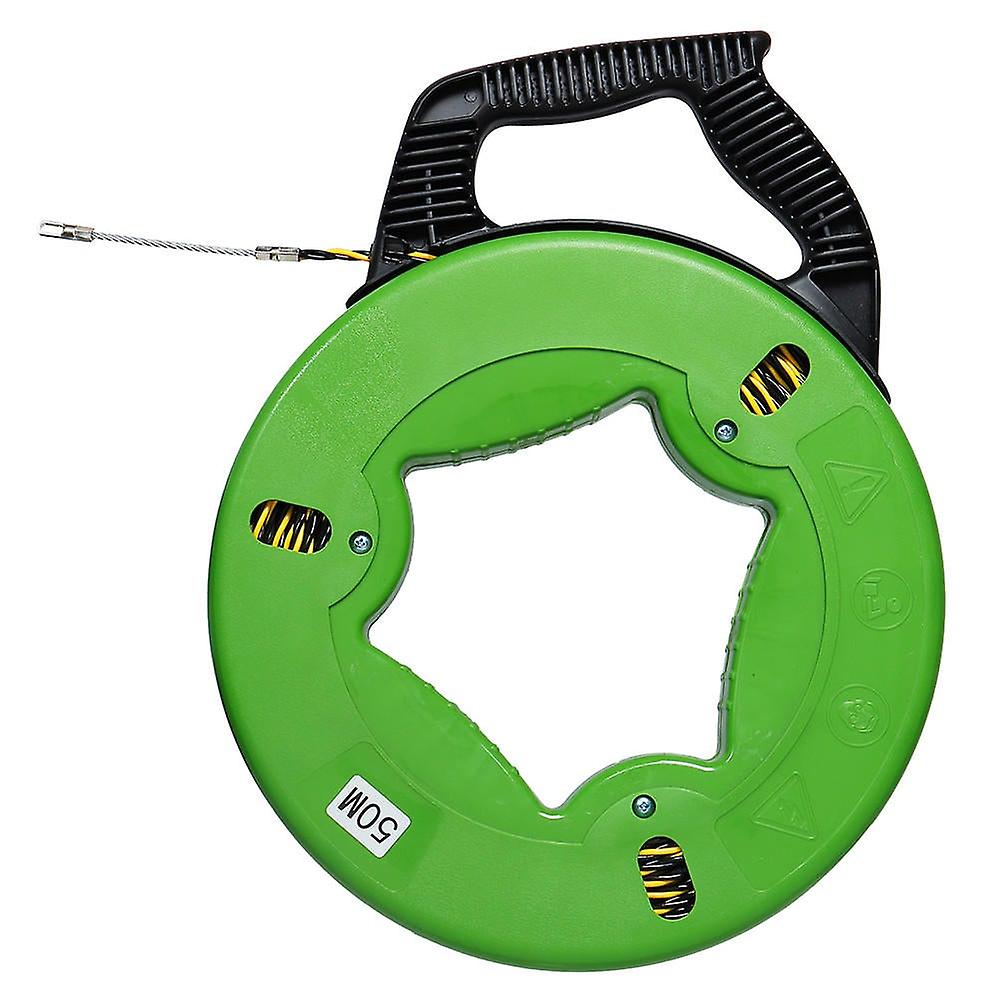 4.5Mm X 30/40/50m Fiberglass Cable Tape Fish Tape Reel Puller Conduit Ducting Rodder Wire Cable