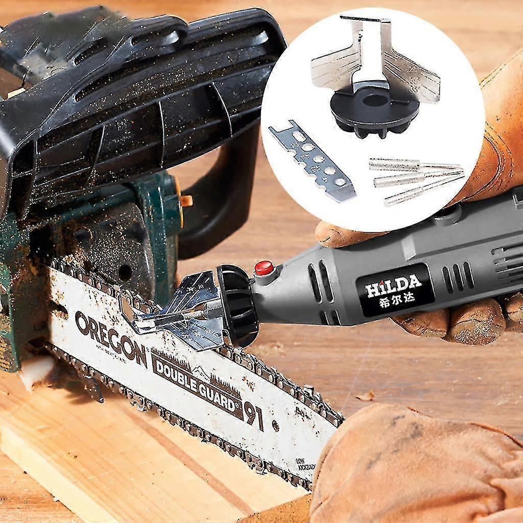 Chain Saw Sharpening Attachment Sharpener Guide Drill Adapter