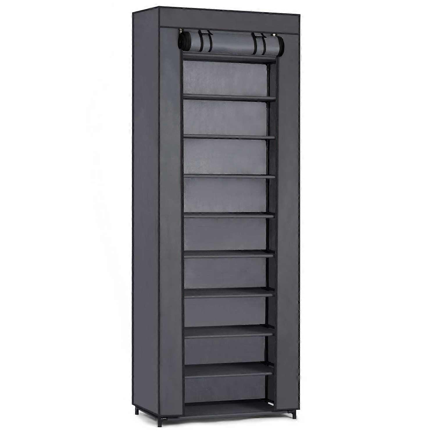Textile shoe cabinet Massido - graphite