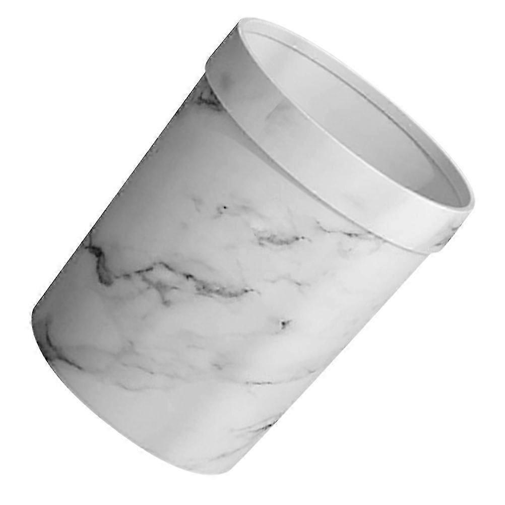 Lidless Trash Can for Storage 1Pcs Plastic Decorative Garbage Bin White