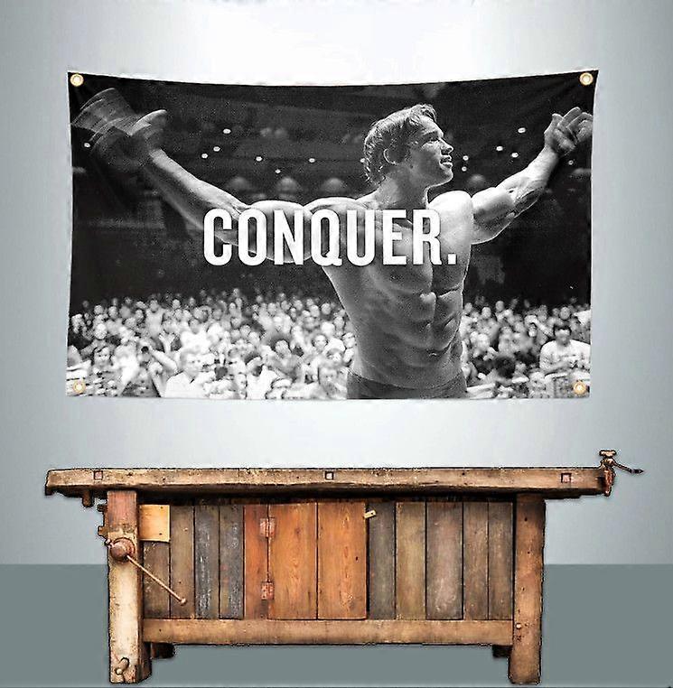ARNOLD SCHWARZENEGGER BANNER FLAG CONQUER ZE0912