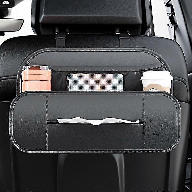 car backseat storage organizer with tissue holder