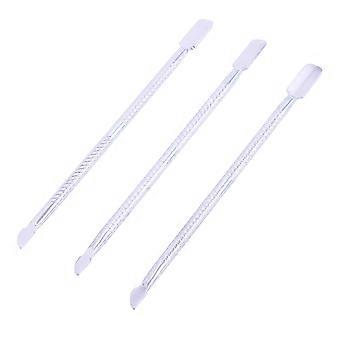 Cuticle Spoon Pusher Stainless Steel Nail Tool for 3Pcs Nail Care Kit