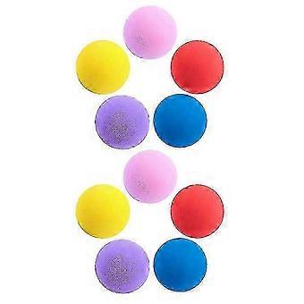 Soft Golf Practice Balls 10pcs Elastic Eva Rubber Indoor Training Balls for Adults, Bright Colors, Durable &amp; Safe for Home &amp; Garden Use