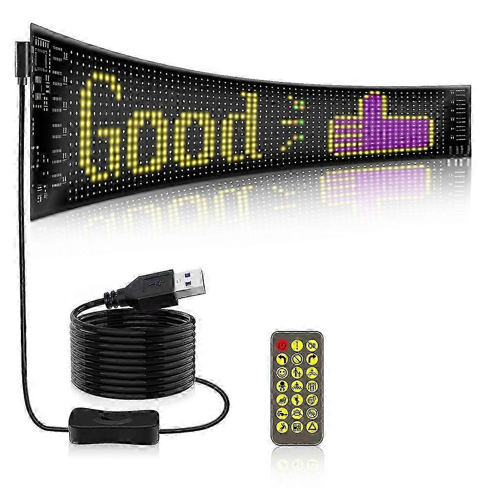 LED Matrix Panel Programmable Flexible Screen IP65 Display Animation Message Scrolling Sign APP Con