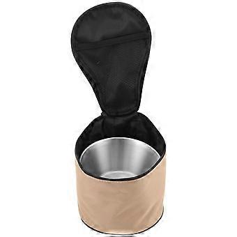 Portable Camping Bowl Set for Outdoor Dining 1Set Stainless Steel Foldable