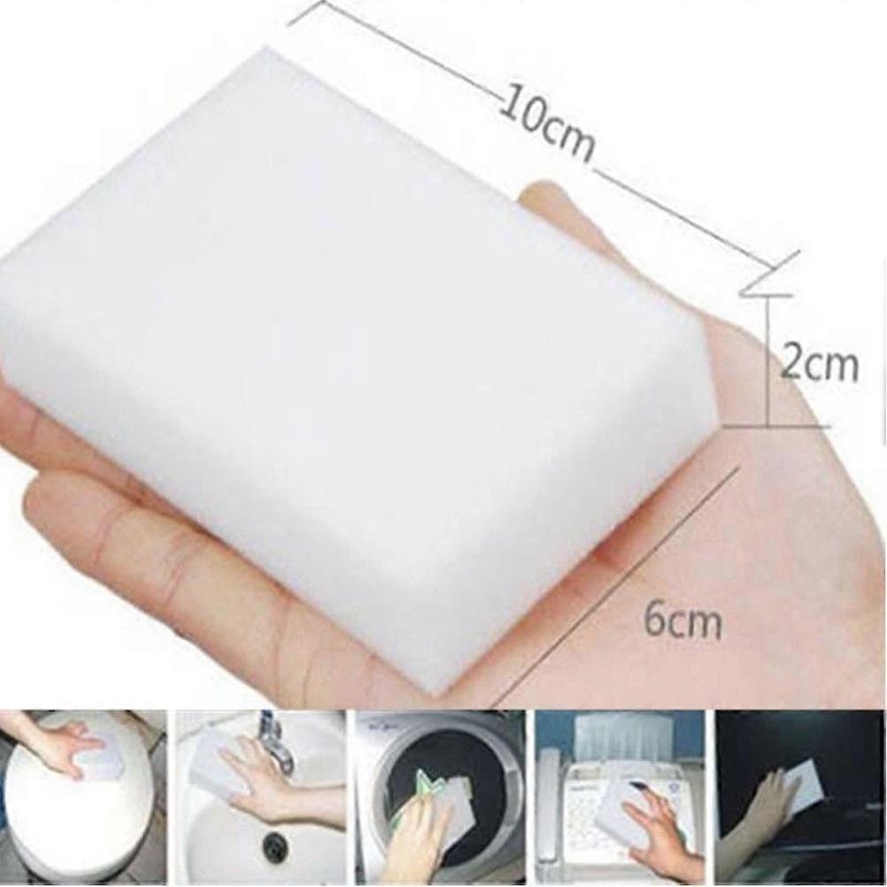 Nano Cleaning Sponge Durable Eraser for Cleaning Use 8Pcs White Pack