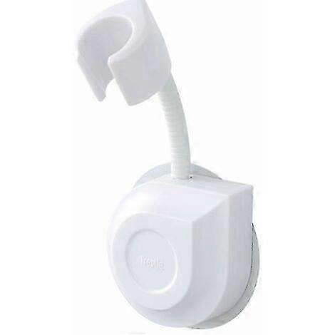 Bathroom Shower Head Holder, Punch-free ABS Rotatable Adjustable Bracket, White
