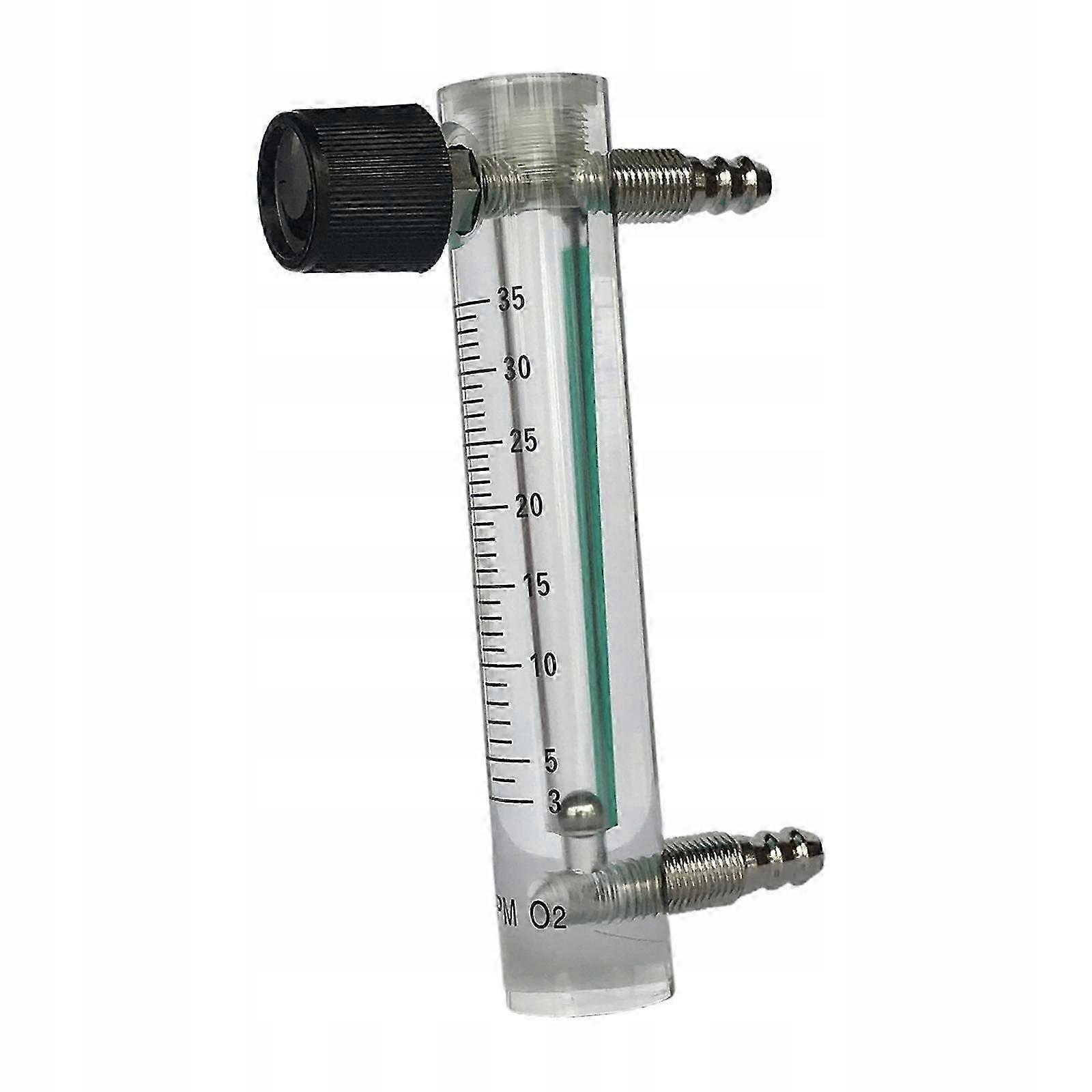 Precision oxygen flow meter with copper connector