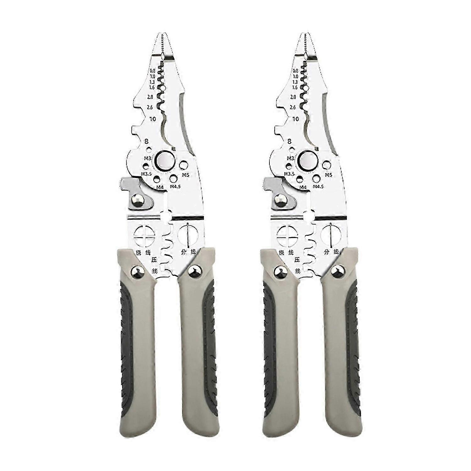 Multi-functional Wire Stripping Pliers Durable Cable Wire Crimping Pliers compatible with DIY Crafts