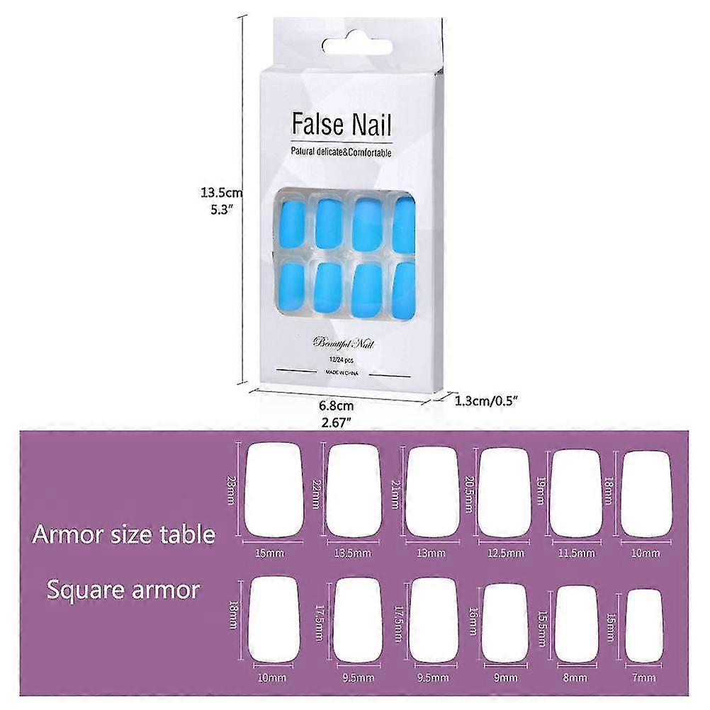 Fluorescent Press On Full Cover Nails