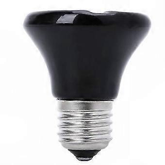 Infrarød keramisk varmeemitterlampe, 50W E27 sort, 220-230V varmepære til opvarmning af kæledyrsrugere og krybdyr