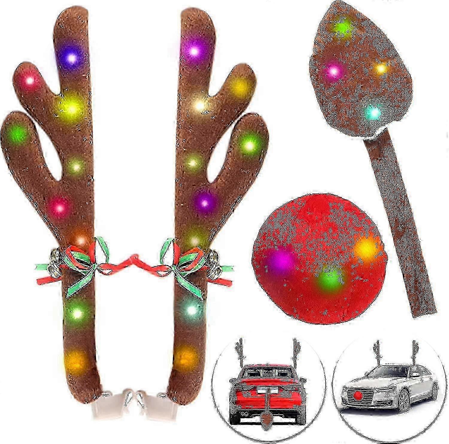 Reindeer Car Decoration LED Kit