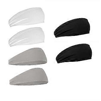6 Pack Sports Headbands for Men Sweatbands Sports Sweat Bands Mens Workout Cycling Running Thin Fitness Gym Yoga@q