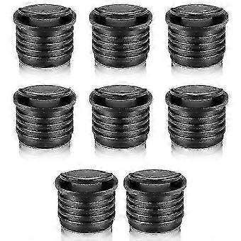 8 stuks 32 cm bootafvoerpluggen, aftappluggen voor kajaks, kajakafvoerstoppers compatibel met kajaks en kano's, zwart 02 editie 1205