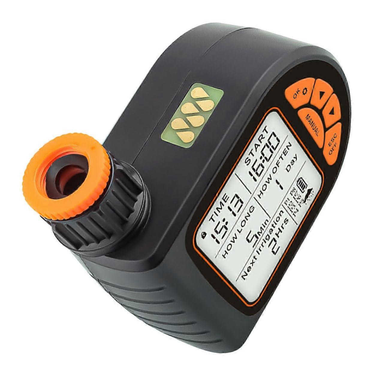 Garden Watering Timer Automatic Irrigation Controller with Programmable Schedule and Precise Moisture Control for Lawn and Balcony