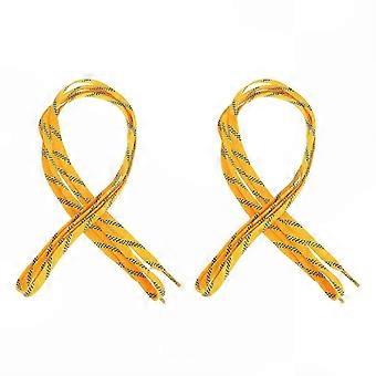 Cadarços anticongelantes para hóquei no gelo e outros esportes, 1 par, amarelo.