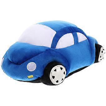 Blauw imitatie automodel speelgoed voor decoratie, knus pluche kussen