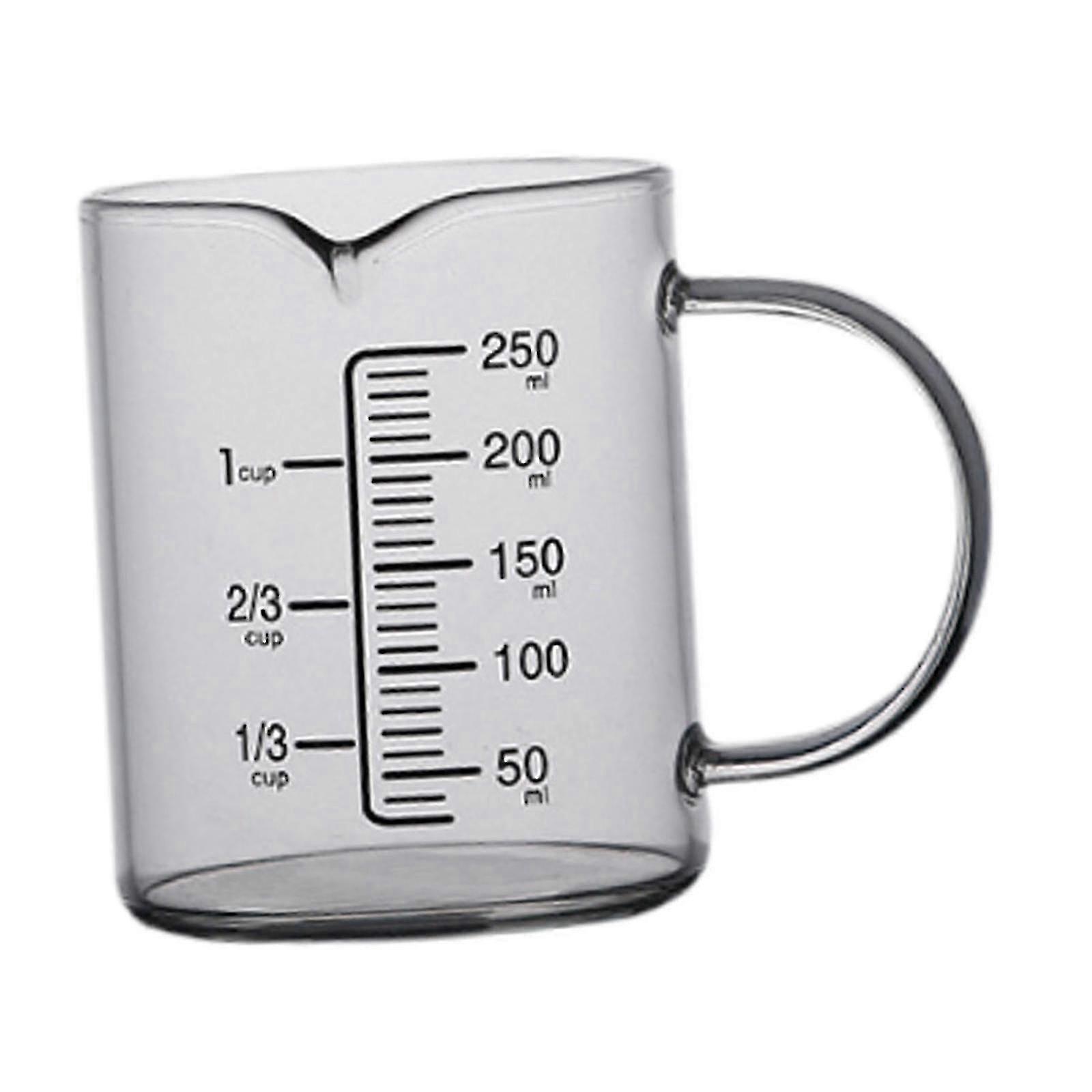 Heat-Resistant Borosilicate Glass Measuring Cup compatible with Kitchen Baking 500ml